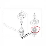 Cartus filtrant RURIS PS168f-8-7, pentru motocultoarele Ruris echipate cu motoare 168F