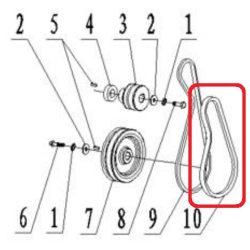Curea transmisie 13 x 625 Ruris PS5800R-4-10, pentru motocultoarele Ruris 5800R Curea transmisie 13 x 625 Ruris PS5800R-4-10, pentru motocultoarele Ruris 5800R