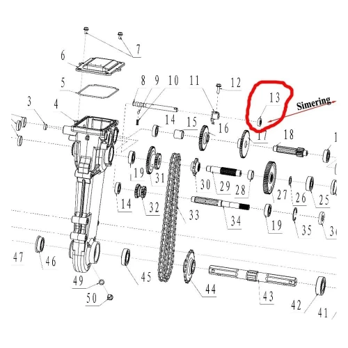Simering ax indexor RURIS PS6500k-1-13, 12 x 22 x 6 mm, pentru motosapa Dac, Ruris, Zimbru, Gigant Simering ax indexor RURIS PS6500k-1-13, 12 x 22 x 6 mm, pentru motosapa Dac, Ruris, Zimbru, Gigant