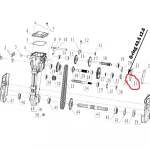 O-ring RURIS PS6500k-1-23, 43.5 x 2.6 mm, pentru motosapa Ruris 6 cp, 6.5 cp, 7 cp