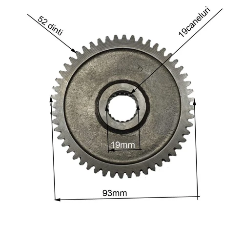 Roata dintata RURIS PS6500k-1-27, pentru motosapa Ruris, Dac, Zimbru, Gigant Roata dintata RURIS PS6500k-1-27, pentru motosapa Ruris, Dac, Zimbru, Gigant