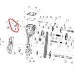 Simering A carcasa reductor RURIS PS6500k-1-2, 28 mm x 6 mm, pentru motosapa Ruris, Dac, Zimbru, Gigant