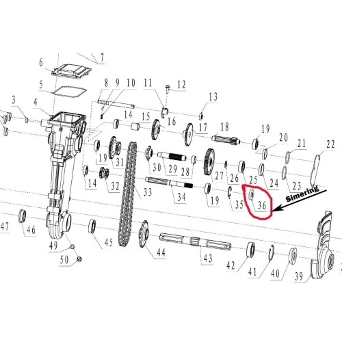 Simering transmisie RURIS PS6500k-1-36, 16 x 35 x 7 mm, pentru motosapa Ruris 6 cp, 6.5 cp, 7 cp Simering transmisie RURIS PS6500k-1-36, 16 x 35 x 7 mm, pentru motosapa Ruris 6 cp, 6.5 cp, 7 cp