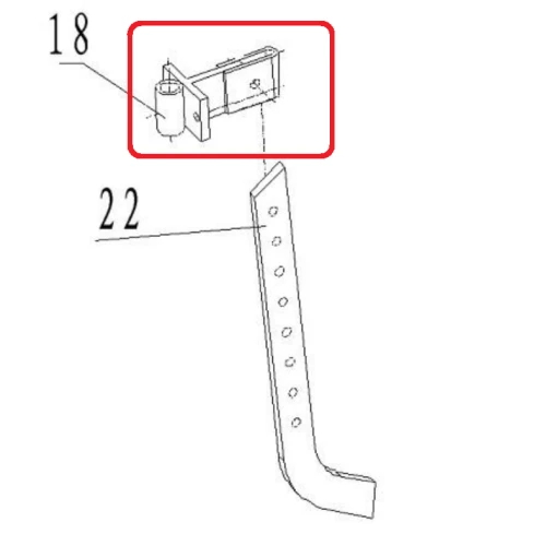 Suport picior RURIS PS6500k-3-18, pentru motocultoarele Ruris 6500K Suport picior RURIS PS6500k-3-18, pentru motocultoarele Ruris 6500K
