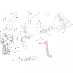 Picior suport RURIS PS6500k-3-22, pentru motocultoarele Ruris 6500K