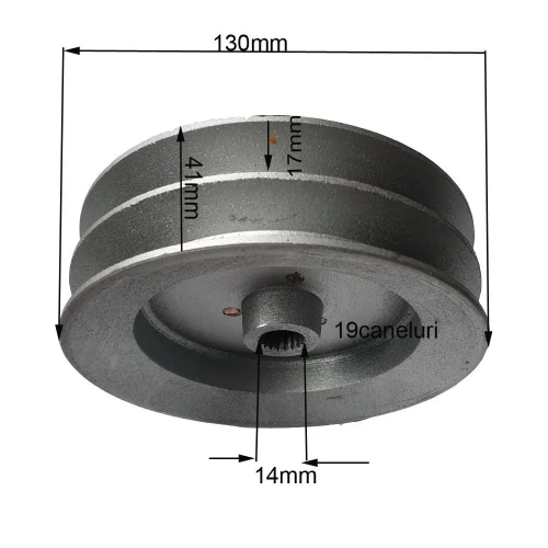 Fulie mare RURIS PS6500k-4-22, pentru motosapa Dac, Gigant, Ruris, Zimbru Fulie mare RURIS PS6500k-4-22, pentru motosapa Dac, Gigant, Ruris, Zimbru