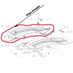 Aripa dreapta RURIS PS6500k-5-6, pentru motosapa Ruris 6 cp, 6.5 cp, 7 cp