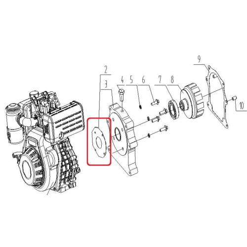 Garnitura RURIS PS650ksd-5-2, pentru motocultoarele Ruris 650KSD Garnitura RURIS PS650ksd-5-2, pentru motocultoarele Ruris 650KSD