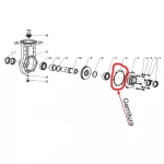 Garnitura capac transmisie RURIS PS721K-8-6, pentru motocultor Ruris 721K