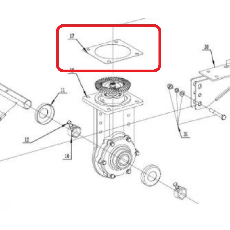 Garnitura RURIS PS721k-9-25, pentru motocultoarele Ruris 721K