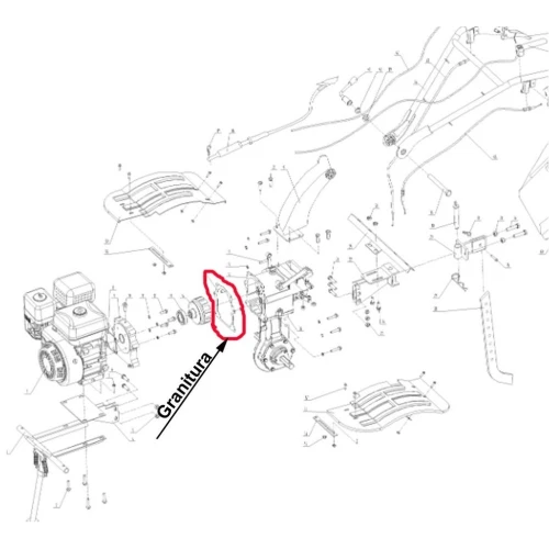 Garnitura RURIS PS731-1-15, pentru motocultoarele Ruris 731 Garnitura RURIS PS731-1-15, pentru motocultoarele Ruris 731