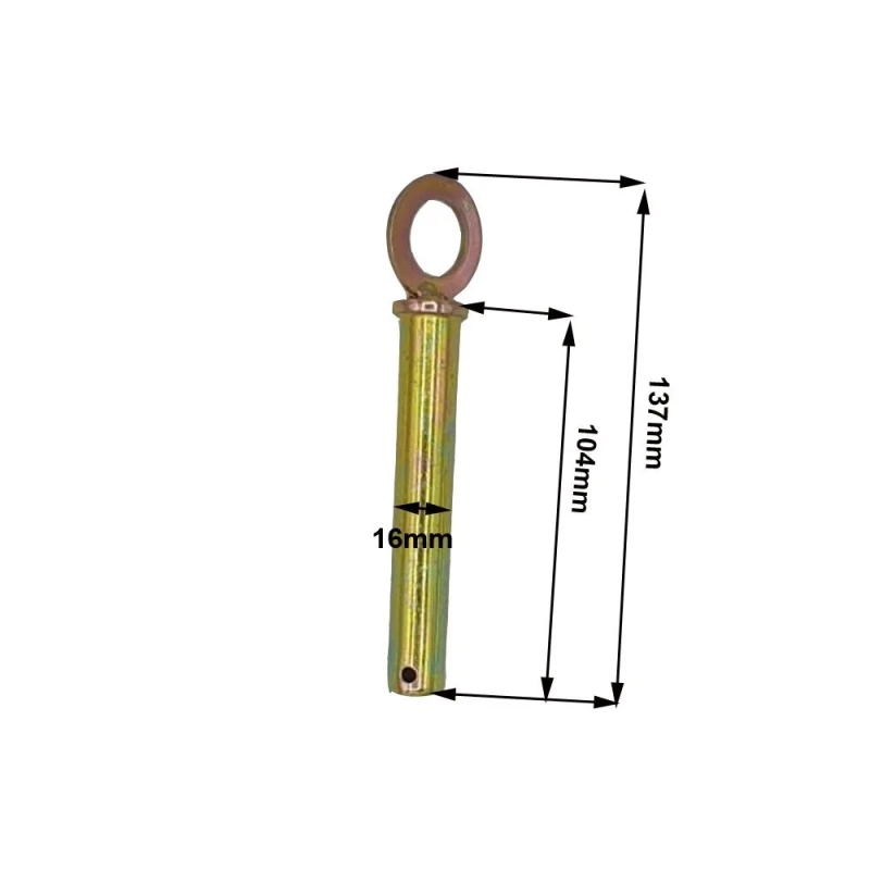 Bolt RURIS PS731-1-30, lungime 137 mm, grosime 16 mm, pentru motocultor Ruris