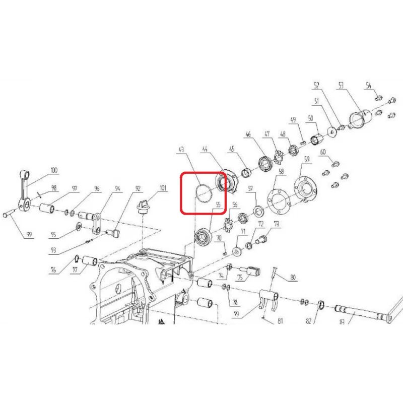 Inel etansare RURIS PS731-2-43, diametru 37.5 x 1.8, pentru motocultoarele Ruris 731