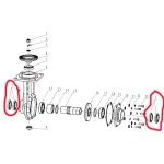 Simering carcasa reductor RURIS PS815-5-7, 45 x 62 x 8 mm, pentru motocultor Ruris 815, 913, 915, 1150KS, 1250KF Simering carcasa reductor RURIS PS815-5-7, 45 x 62 x 8 mm, pentru motocultor Ruris 815, 913, 915, 1150KS, 1250KF