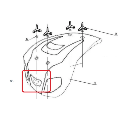 Far RURIS PS918-1-86, pentru motocultoarele Ruris 918 Far RURIS PS918-1-86, pentru motocultoarele Ruris 918