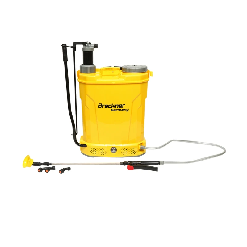 Pompa de stropit vermorel 2 in 1 manuala si electrica rezervor 18L baterie 12V 8Ah debit 3.1 l/min Breckner Germany