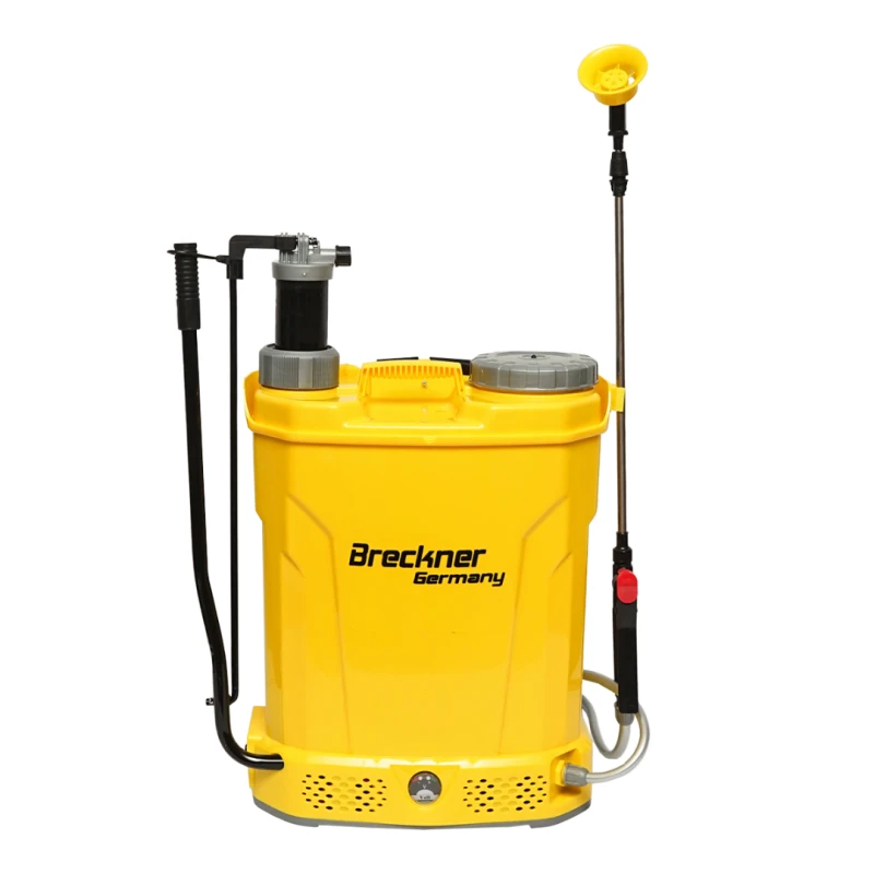 Pompa de stropit vermorel 2 in 1 manuala si electrica rezervor 18L baterie 12V 8Ah debit 3.1 l/min Breckner Germany