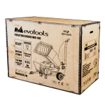 Tocator pentru crengi, model WD150 Epto, putere 15 CP, transmisie pe curea, Evotools