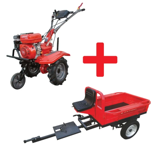 Motocultor ROTAKT, RO100RS + Remorca ROTAKT REM400