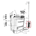 Maner declansator RURIS PSRS1800-18, pentru pulverizatoarele Ruris RS1800