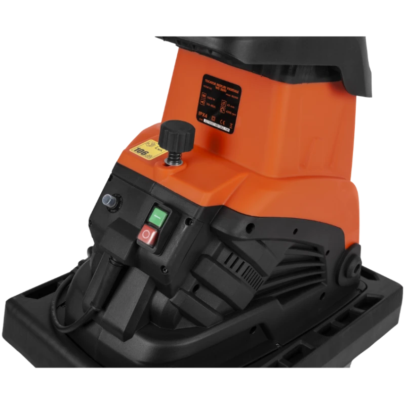 Tocator pentru resturi vegetale, model WS 2600 EPTO, putere 2600 W, 4.5 mm, Evotools, 681362