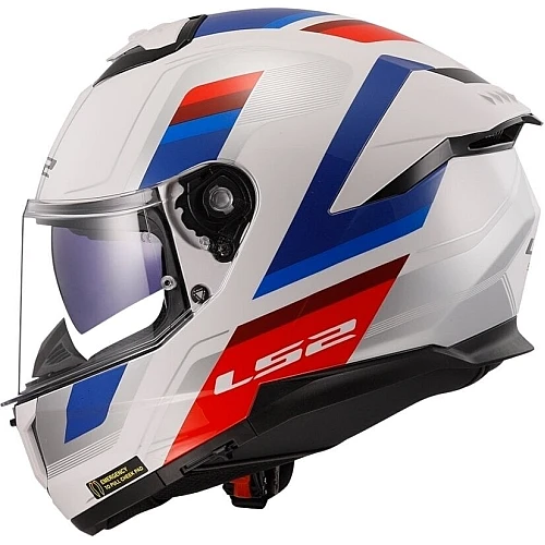 Casca LS2 FF808 Stream II Vintage Alb/Albastru/Roșu XL