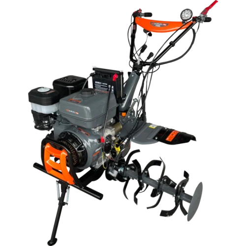 Motocultor T1400 Evotools PLUS, Pornire Electrica, cu roti de transport, freze, 14CP, pe benzina, 4 timpi racit cu aer