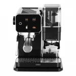 Espressor manual Samus Flavour 20, 1350 W, 20 bari, Rasnita integrata 115g, Rezervor 0.9 l, Spumare de inalta presiune (Negru/Inox)