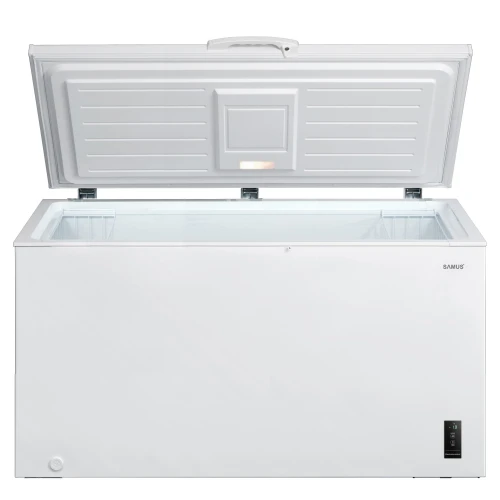 Lada frigorifica Samus LS446E, 418 l, Clasa E, Interior aluminiu, Fast Freeze, Temperatura interioara 18-24 C, Rotile pentru deplasare (Alb) Lada frigorifica Samus LS446E, 418 l, Clasa E, Interior aluminiu, Fast Freeze, Temperatura interioara 18-24 C, Rotile pentru deplasare (Alb)