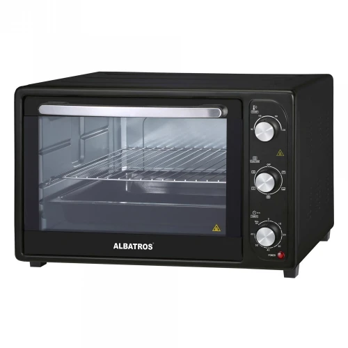 Cuptor electric Albatros A45B2, 1800W, Timer, 45L (Negru) Cuptor electric Albatros A45B2, 1800W, Timer, 45L (Negru)