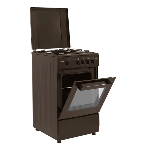 Samus Aragaz SM 450 MBS, 4 arzatoare + cuptor pe gaz, siguranta plita + cuptor, maro