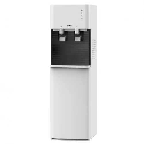 Dozator de apa de podea cu compresor Samus WDSF-253CW, Putere incalzire apa 500 W, Putere racire apa 85 W, Bidon 11/19 L, Incarcare frontala, Siguranta copii, Alb