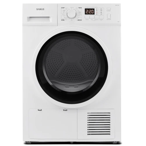 Uscator de rufe Samus SGDP-824, Pompa de caldura, 8 kg, 16 programe, Clasa E, Afisaj Electronic Uscator de rufe Samus SGDP-824, Pompa de caldura, 8 kg, 16 programe, Clasa E, Afisaj Electronic