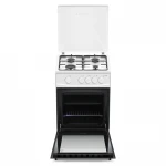 Aragaz Albatros AL452ABS, 4 Arzatoare gaz, 50cm, Cuptor gaz, Siguranta plita si cuptor, Geam dublu la cuptor, Alb