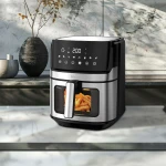 Friteuza cu aer cald Samus AF6.5B-S1700DW, 6.5 l, 1700 W, Timer 0-60 minute, Afisaj electronic, 8 programe, Temperatura ajustabila 80-200 C (Negru/Inox) Friteuza cu aer cald Samus AF6.5B-S1700DW, 6.5 l, 1700 W, Timer 0-60 minute, Afisaj electronic, 8 programe, Temperatura ajustabila 80-200 C (Negru/Inox)