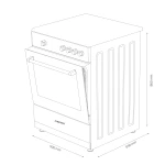 Aragaz Albatros AL452BCS, 4 Arzatoare gaz, Cuptor gaz, Siguranta plita si cuptor, Geam dublu la cuptor, Bej