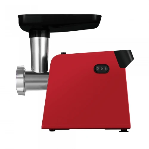 Masina de tocat carne Samus SMT1210RED, 1200 W, cutit din inox, 3 site metalice, accesoriu pentru rosii, accesoriu pentru carnati, culoare rosie Masina de tocat carne Samus SMT1210RED, 1200 W, cutit din inox, 3 site metalice, accesoriu pentru rosii, accesoriu pentru carnati, culoare rosie