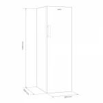 Congelator Samus SC337E, 242 L, Clasa energetica E, Dezghetare manuala, Termostat reglabil, 7 sertare, H 170 cm, Alb