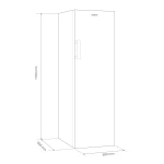 Congelator Samus SC337E, 242 L, Clasa energetica E, Dezghetare manuala, Termostat reglabil, 7 sertare, H 170 cm, Alb