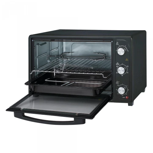 Cuptor electric Albatros A50BRCL2, Rotisor, Convectie, Lumina interioara, 50 litri, 2000 W, Negru Cuptor electric Albatros A50BRCL2, Rotisor, Convectie, Lumina interioara, 50 litri, 2000 W, Negru