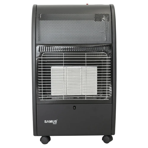 Soba pe gaz Samus RS421, GPL, 3 trepte de putere 1.55/2.9/4.2 kW, Senzor de prezenta a flacarii, Tip aprindere: piezo-electrica, Negru Soba pe gaz Samus RS421, GPL, 3 trepte de putere 1.55/2.9/4.2 kW, Senzor de prezenta a flacarii, Tip aprindere: piezo-electrica, Negru