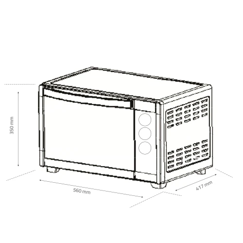 Cuptor electric Samus CS-45RED, 2000 W, 45 L, Control mecanic, Selector programe, Semnal sonor, Rosu Cuptor electric Samus CS-45RED, 2000 W, 45 L, Control mecanic, Selector programe, Semnal sonor, Rosu