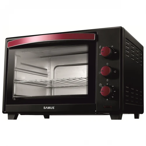 Cuptor electric Samus CS-35B2, 1600 W, 35 L, Control mecanic, Selector programe, Timer, Semnal sonor, Negru Cuptor electric Samus CS-35B2, 1600 W, 35 L, Control mecanic, Selector programe, Timer, Semnal sonor, Negru