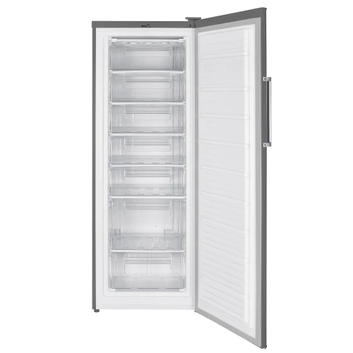 Congelator Samus SCGX337E, 242 L, Clasa energetica E, Dezghetare manuala, Termostat reglabil, 7 sertare, H 170 cm, Inox