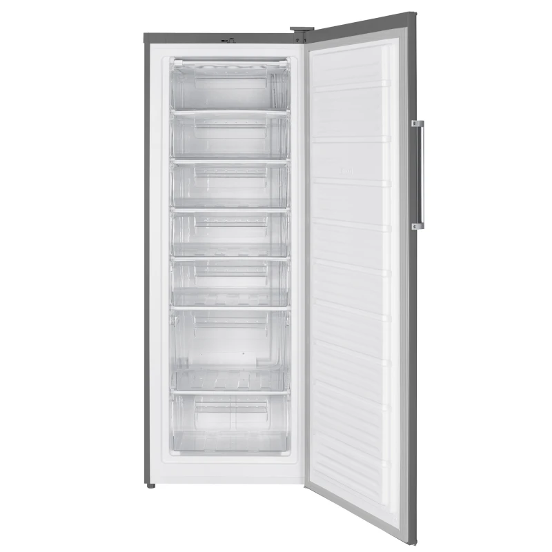 Congelator Samus SCGX337E, 242 L, Clasa energetica E, Dezghetare manuala, Termostat reglabil, 7 sertare, H 170 cm, Inox