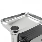 Masina de tocat carne Samus SMT2200X, 2200 W, Cutit din inox, 1 viteza + revers, 3 site din otel, Accesoriu rosii, Accesoriu pentru carnati, Negru/Inox