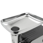 Masina de tocat carne Samus SMT2200X, 2200 W, Cutit din inox, 1 viteza + revers, 3 site din otel, Accesoriu rosii, Accesoriu pentru carnati, Negru/Inox