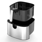Friteuza cu aer cald Samus AF8.5-S2000DW, 2000 W, capacitate 8.5 litri, control digital tactil, 10 programe presetate, Tehnologia Fry-Force 360 grade