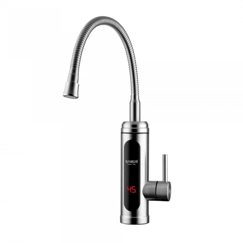 Robinet electric Samus Water Flex, 3000 W, Presiune apa 0,004 - 0,6 MPa, Temperatura 30 - 60°C, Grad de protectie IPX 4, Afisaj temperatura apa, Inox Robinet electric Samus Water Flex, 3000 W, Presiune apa 0,004 - 0,6 MPa, Temperatura 30 - 60°C, Grad de protectie IPX 4, Afisaj temperatura apa, Inox