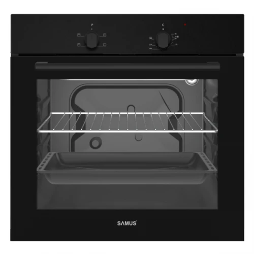 Cuptor incorporabil Samus SC620G4B, 62 l, 2200 W, Grill, 4 functii, Iluminare interioara (Negru) Cuptor incorporabil Samus SC620G4B, 62 l, 2200 W, Grill, 4 functii, Iluminare interioara (Negru)
